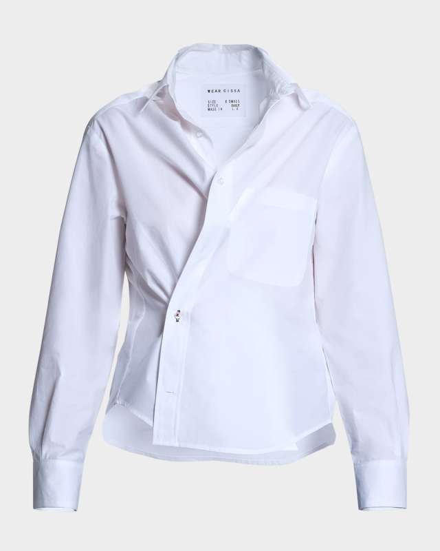 The Daily Asymmetric Button-Front Shirt